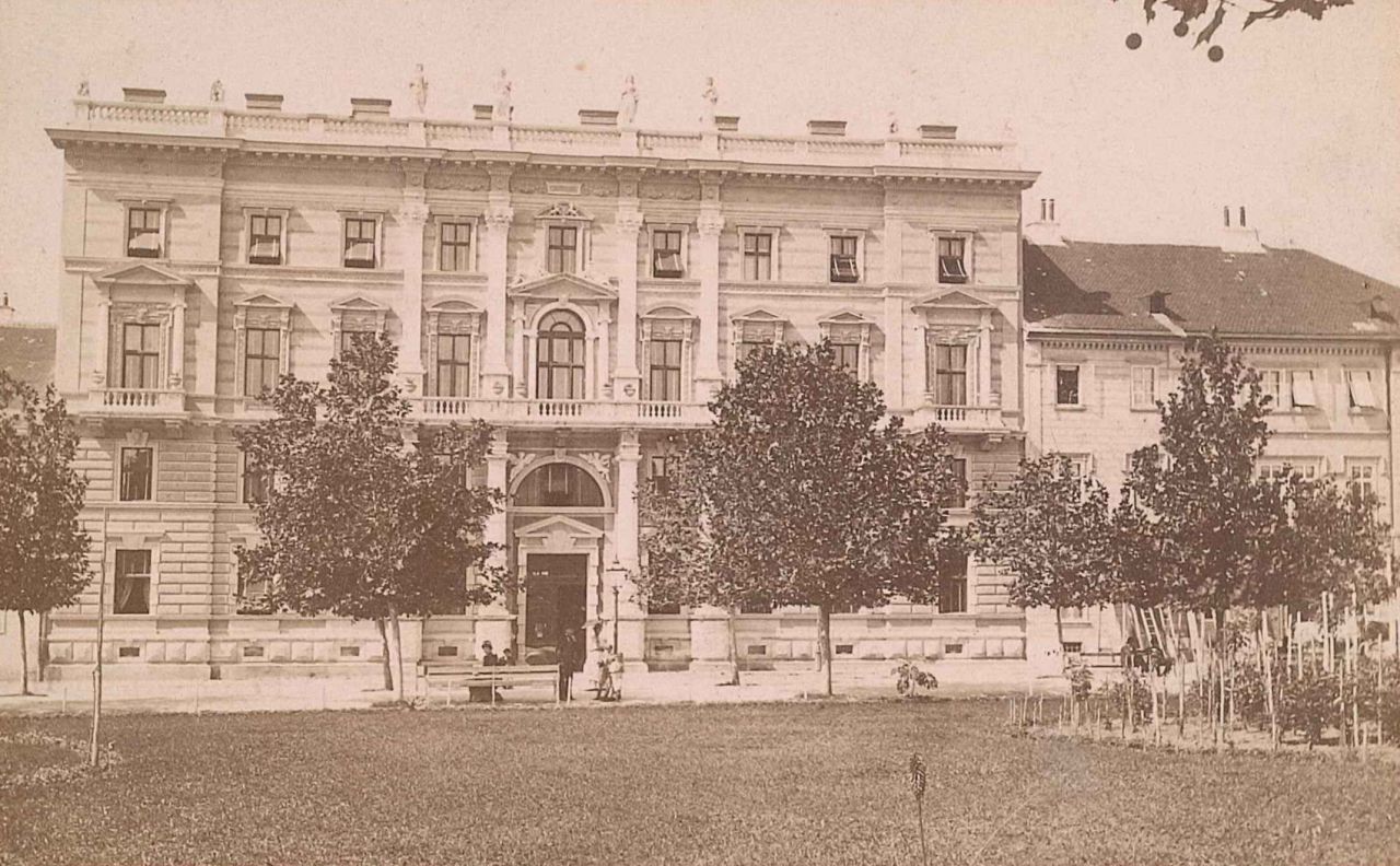 Palača baruna Dragana Vranytzanija oko 1880. godine